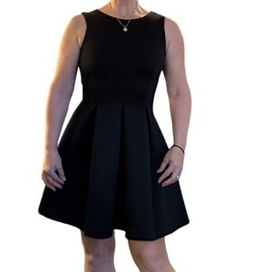 ASOS black sleeveless fit and flare dress size 4